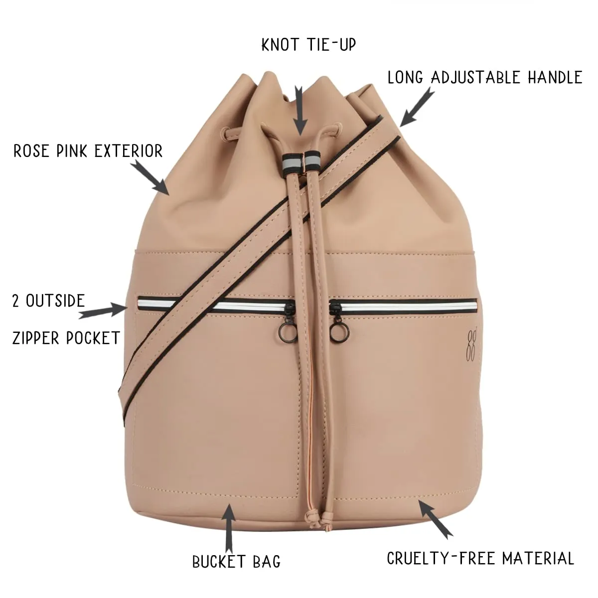 Baggit Women's Drawstring Handbag - L1 (Pink)