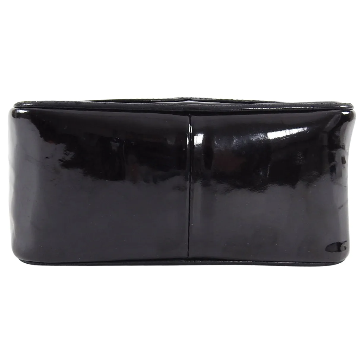 Chanel Vintage 1986 Mini Black Patent CC Logo Camera Bag