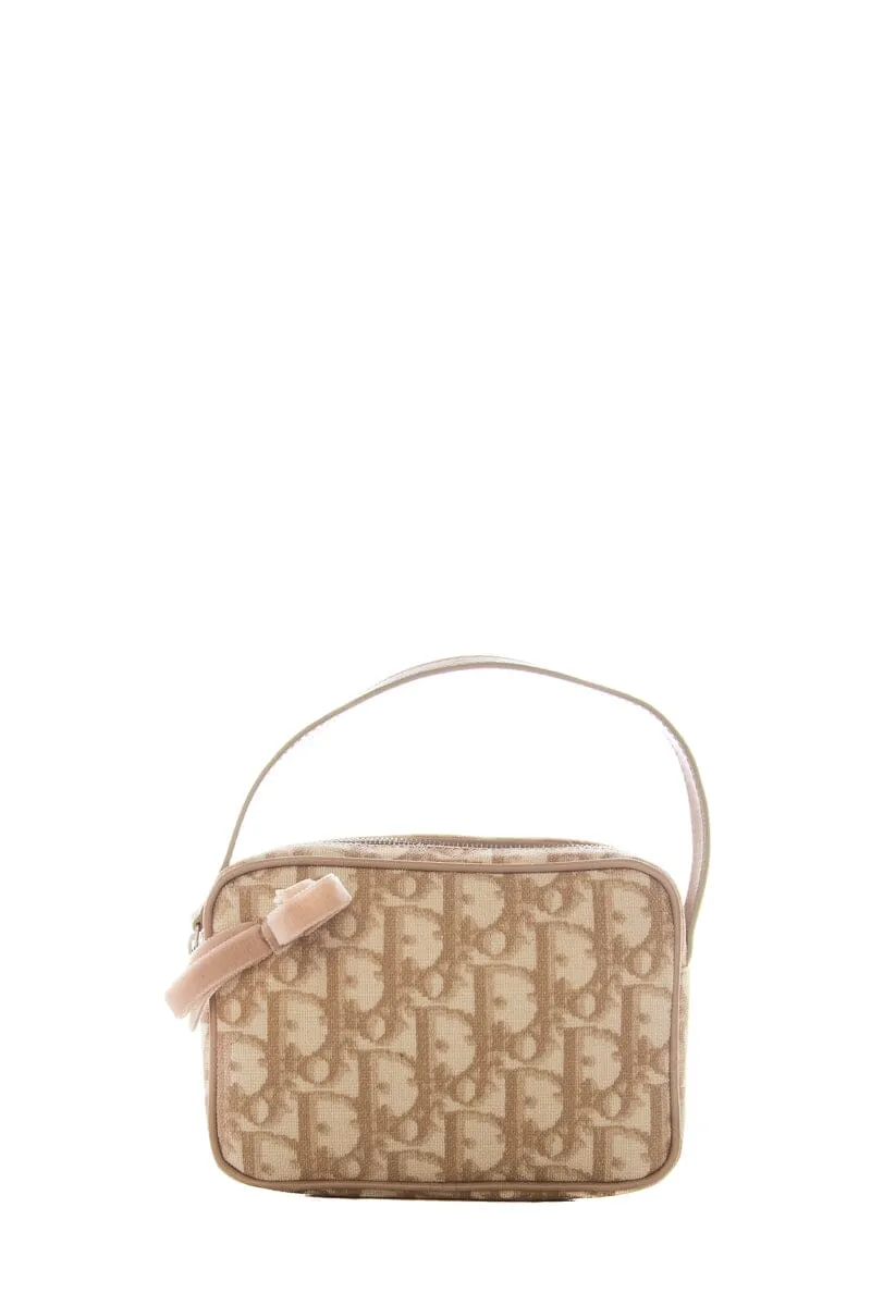 Christian Dior Beige Small Leather Trotter Mini Shoulder  Bag