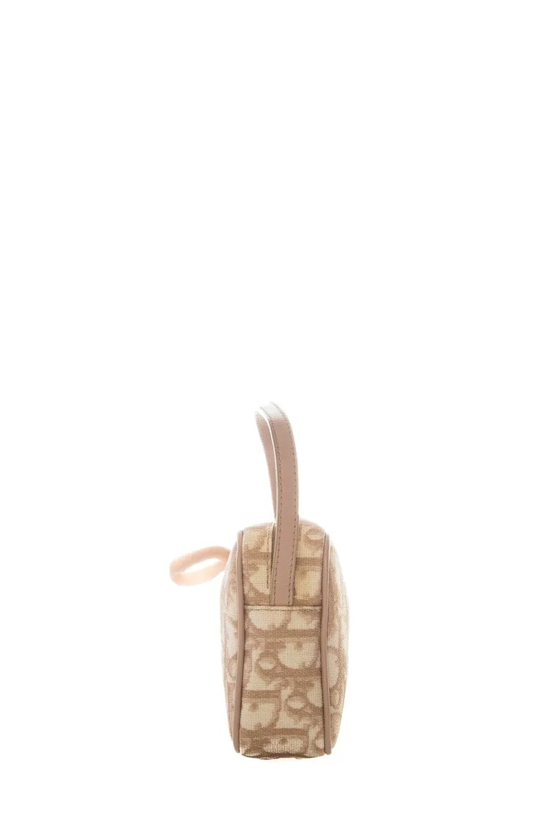 Christian Dior Beige Small Leather Trotter Mini Shoulder  Bag