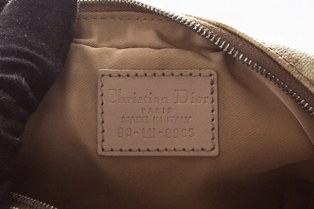 Christian Dior Beige Small Leather Trotter Mini Shoulder  Bag