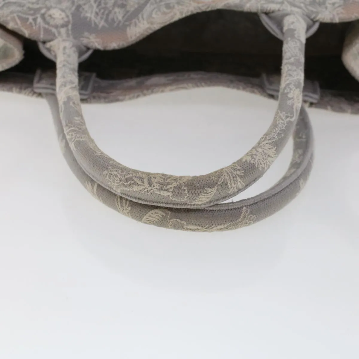 CHRISTIAN DIOR Book Tote Bag Canvas Gray M1286ZTDT_M932 Auth bs6141