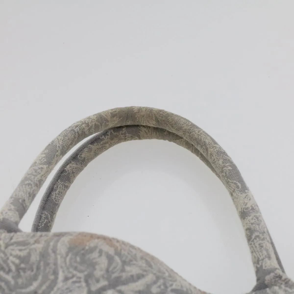 CHRISTIAN DIOR Book Tote Bag Canvas Gray M1286ZTDT_M932 Auth bs6141