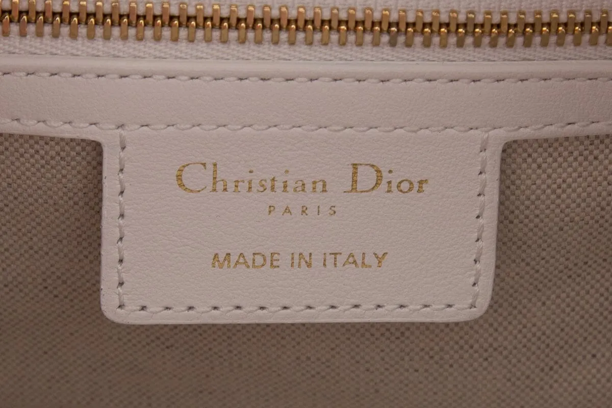 Christian Dior Cruise 2022 Vibe Pink & White Logo Handle Bag