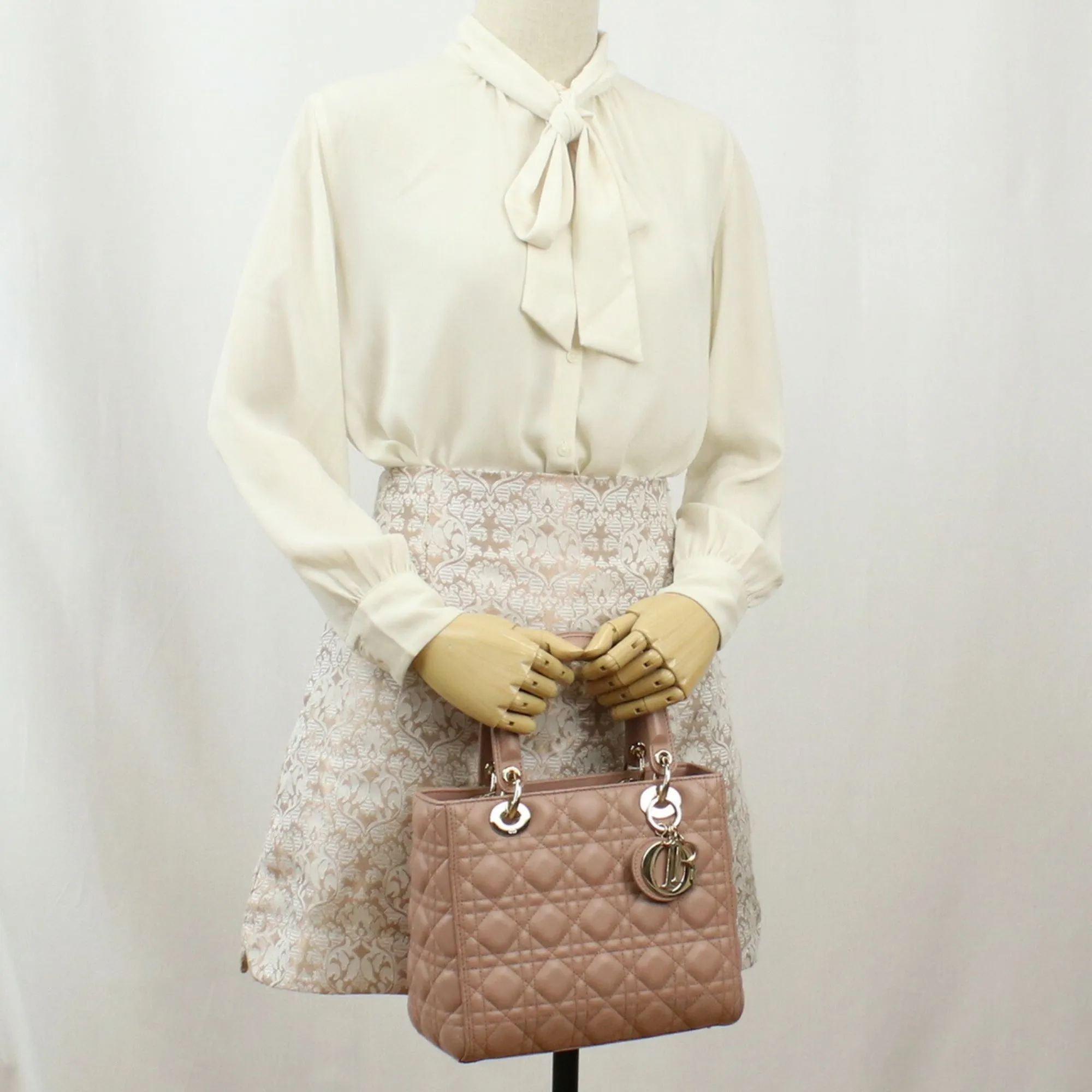 CHRISTIAN DIOR Handbag Lady CAL44550.M50P Leather Ladies