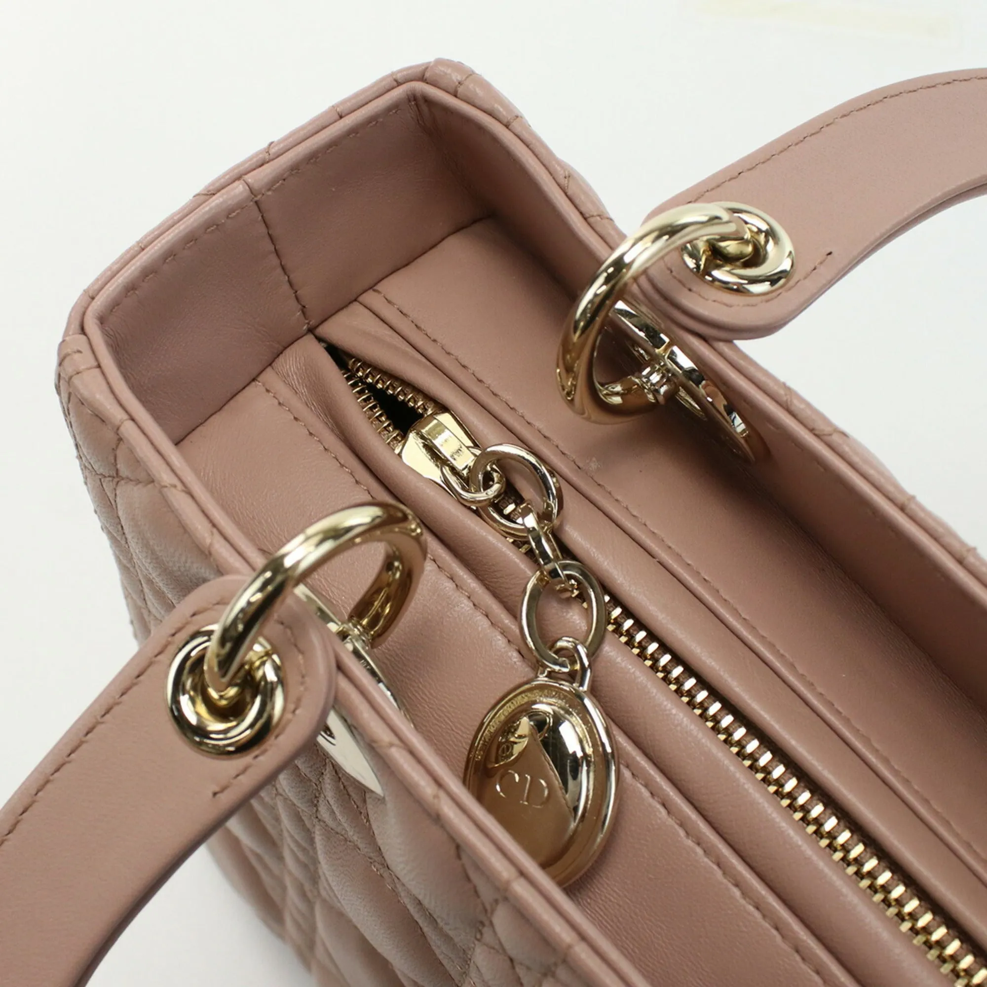 CHRISTIAN DIOR Handbag Lady CAL44550.M50P Leather Ladies