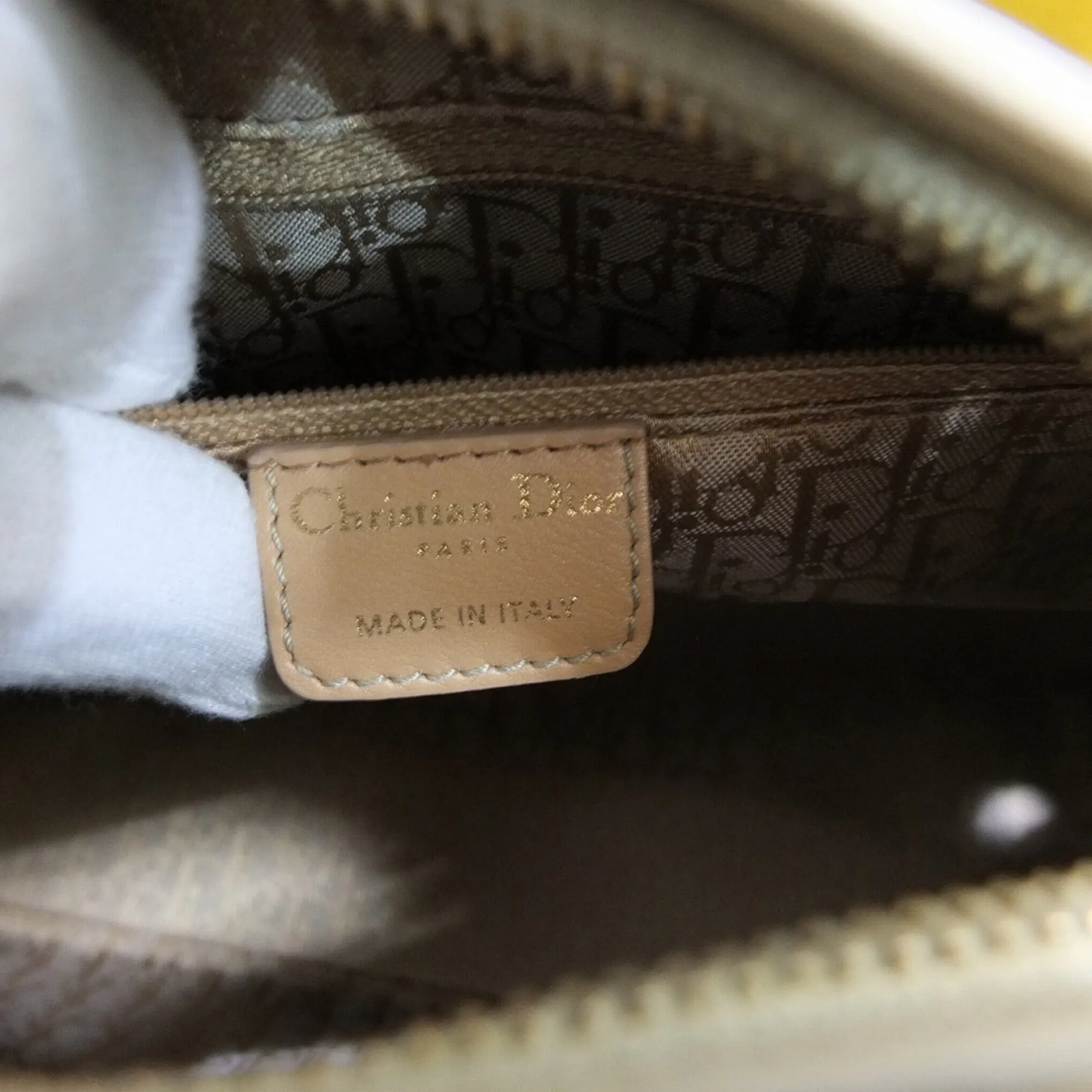 Christian Dior Lady cannage patent leather bag