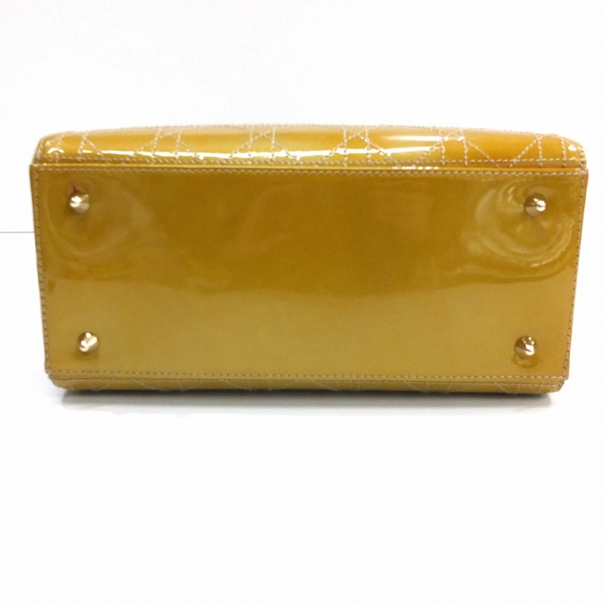 Christian Dior Lady cannage patent leather bag