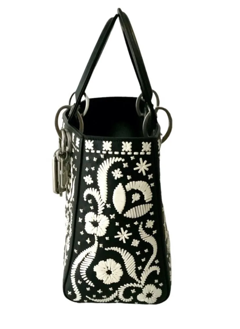 CHRISTIAN DIOR LADY DIOR FLORAL LIMITED EDITION BAG