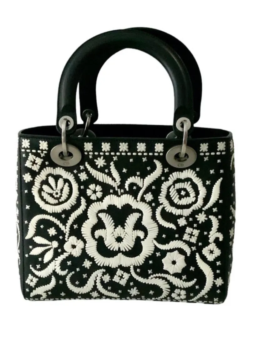 CHRISTIAN DIOR LADY DIOR FLORAL LIMITED EDITION BAG