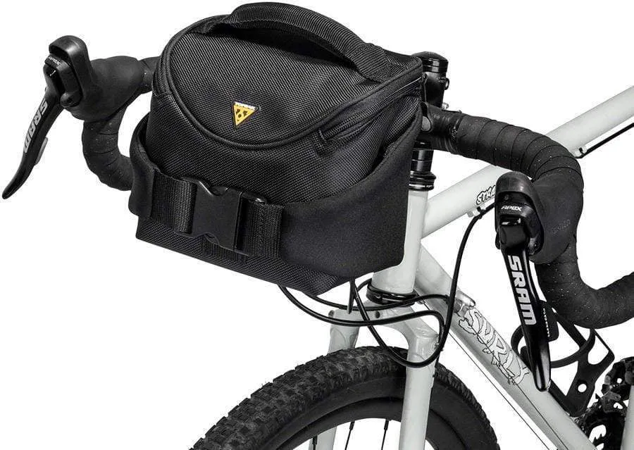 Compact Handlebar Bag/Fanny Pack - Includes Fixer 8, Black