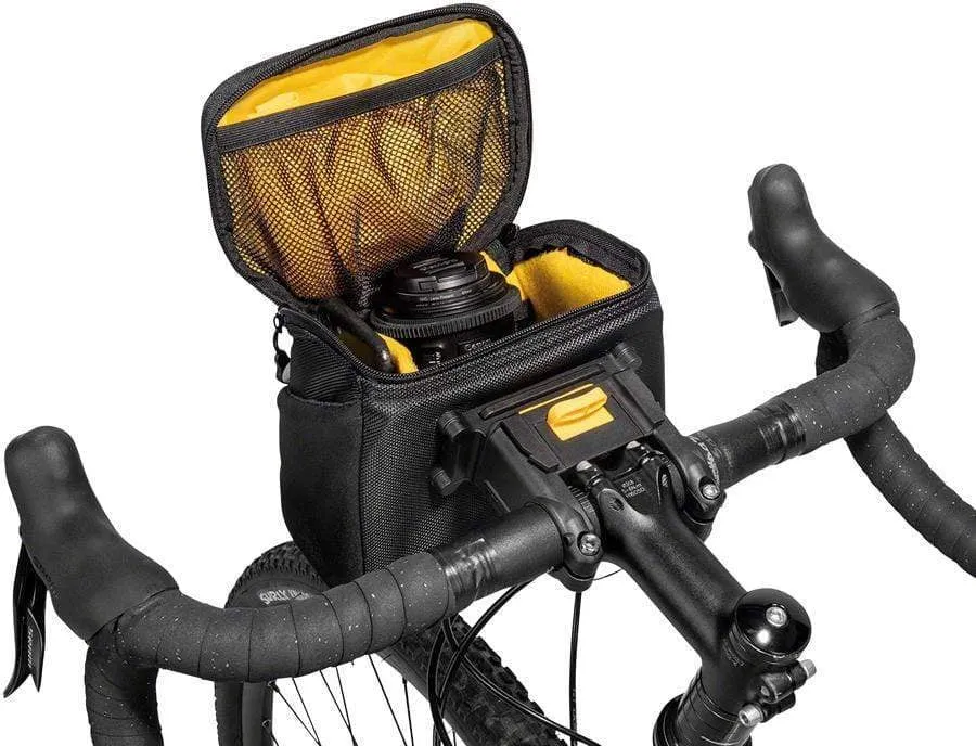 Compact Handlebar Bag/Fanny Pack - Includes Fixer 8, Black