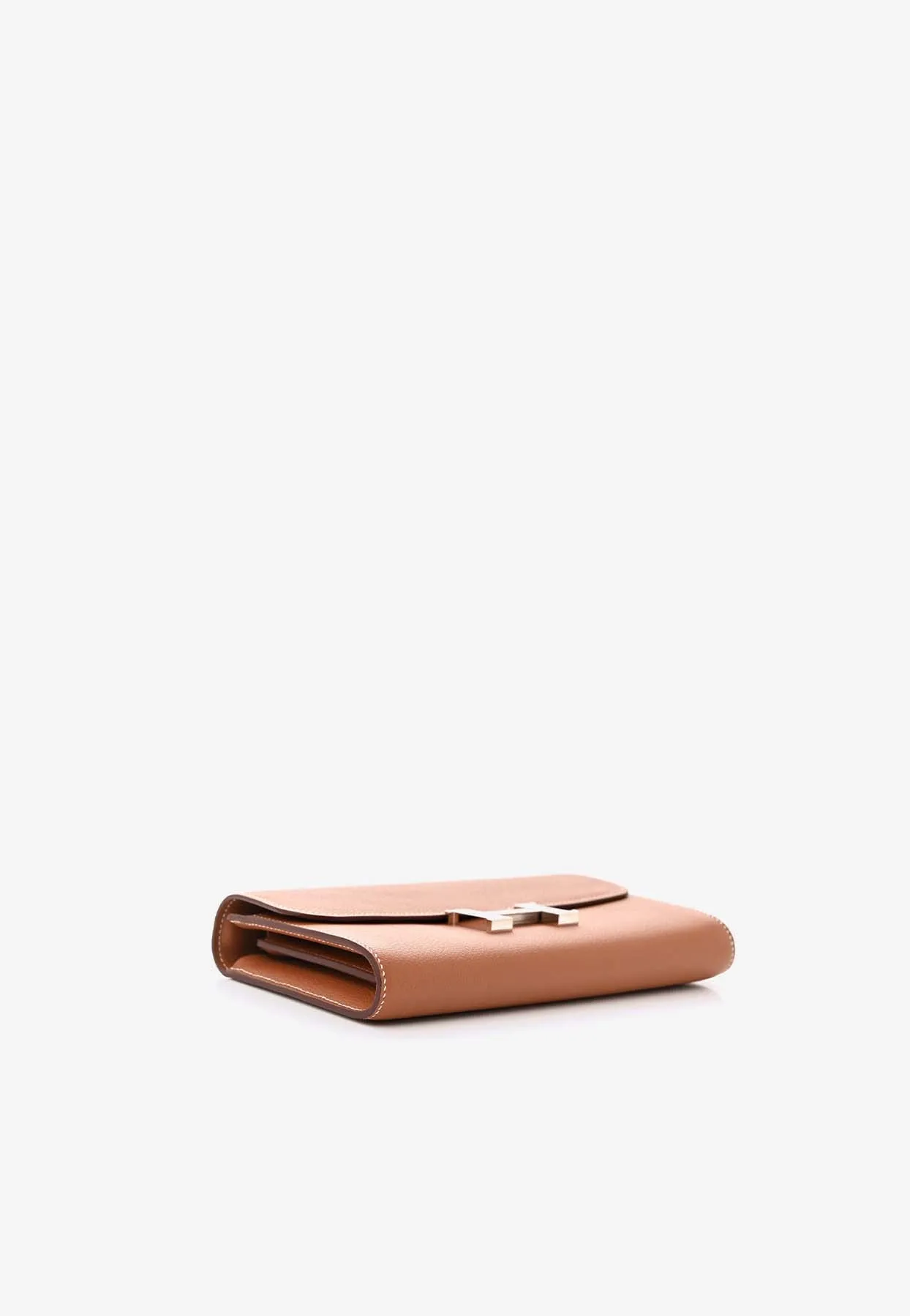 Constance Long Wallet To Go Cavale in Gold Evercolor Leather with Palladium Hardware