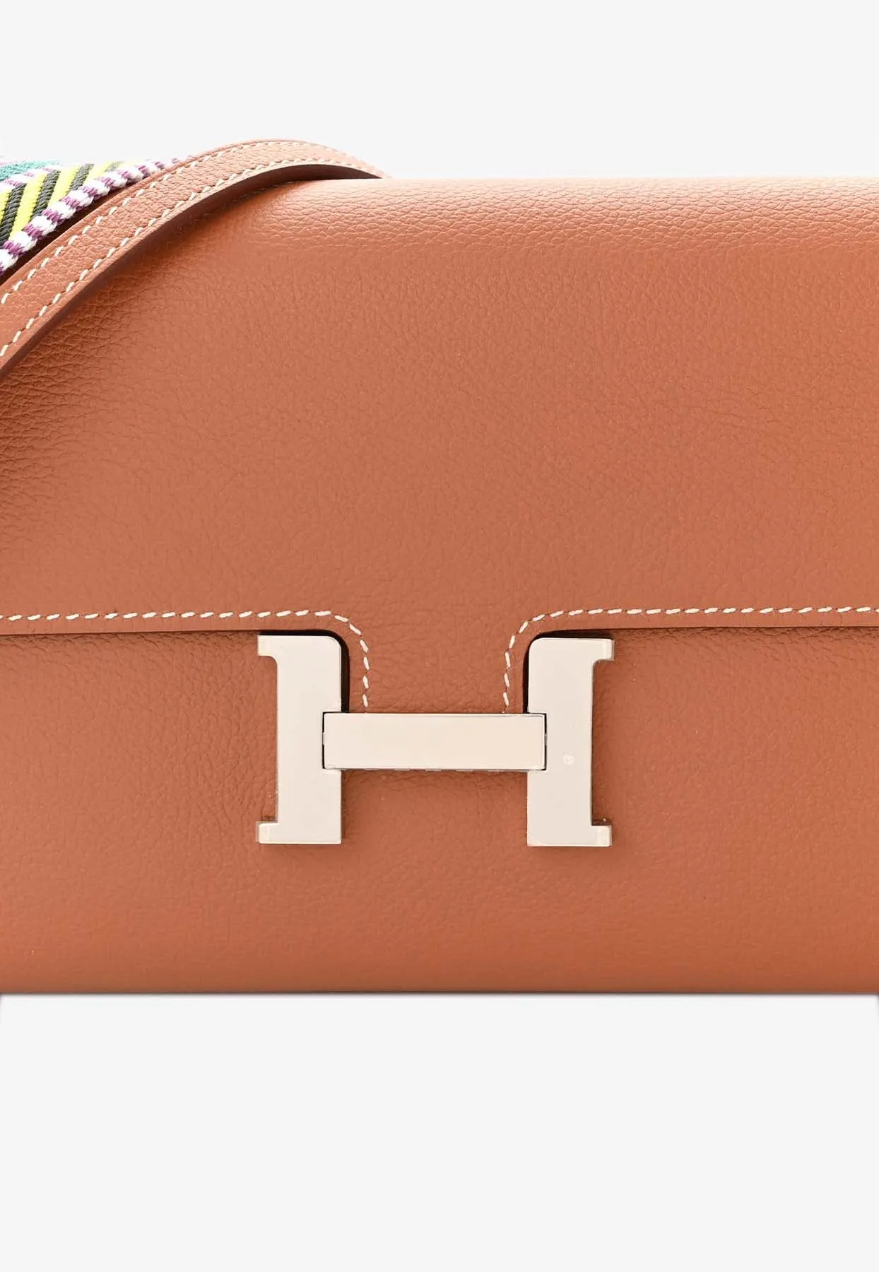 Constance Long Wallet To Go Cavale in Gold Evercolor Leather with Palladium Hardware