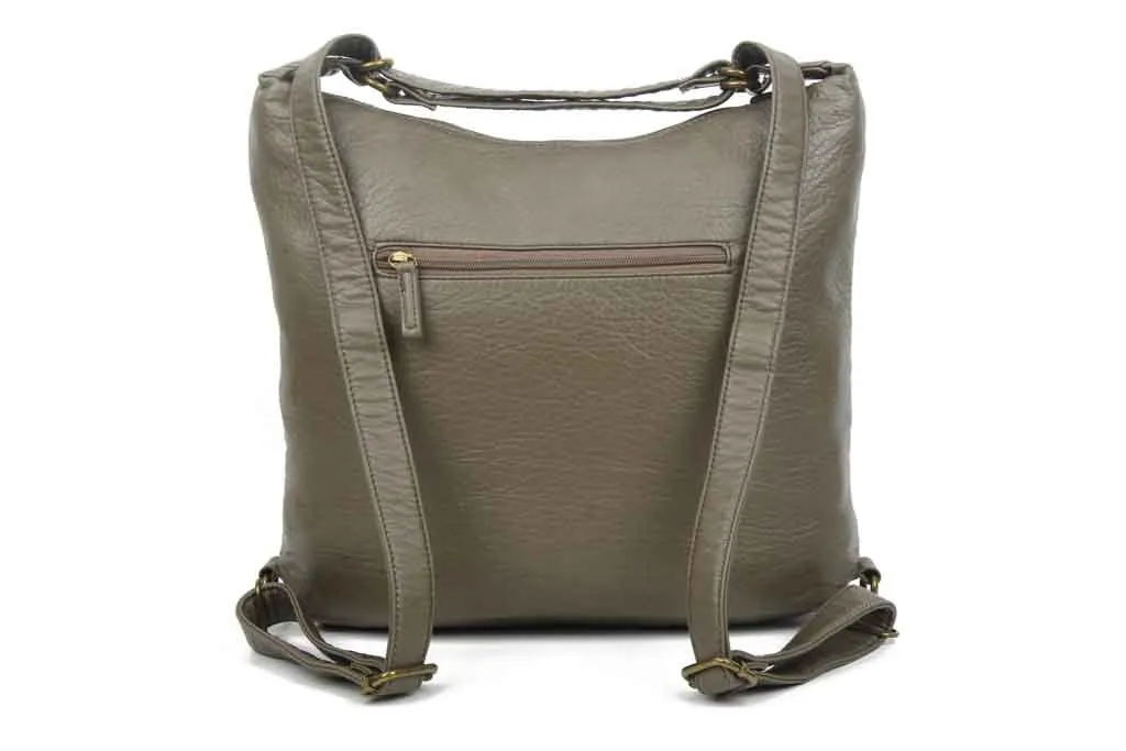 Convertible Crossbody Backpack - Dark Grey