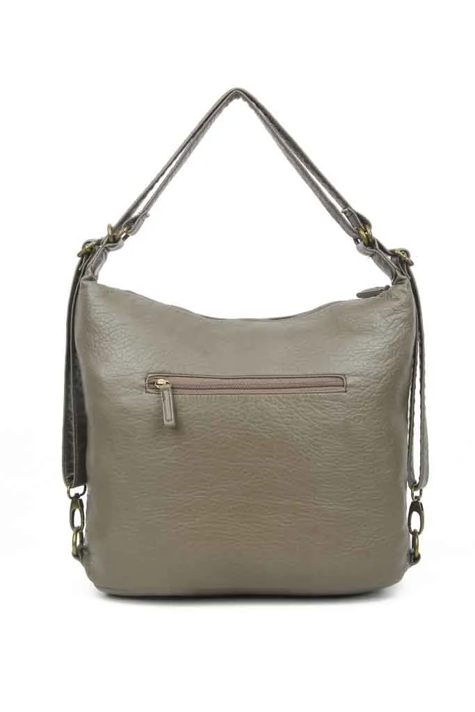 Convertible Crossbody Backpack - Dark Grey