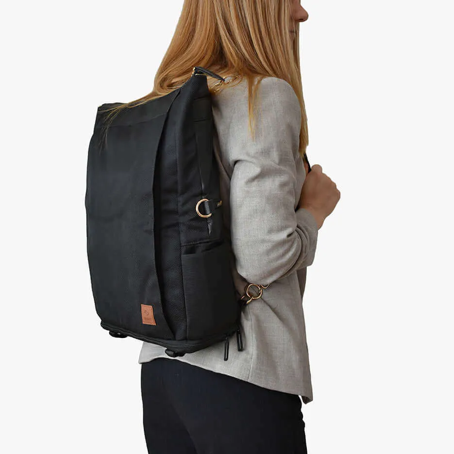 DAKOTA 3 in 1 Convertible Backpack Purse, Black