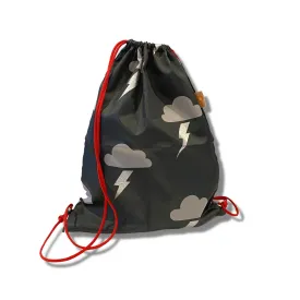 Drawstring Bag - SILVER LIGHTNING