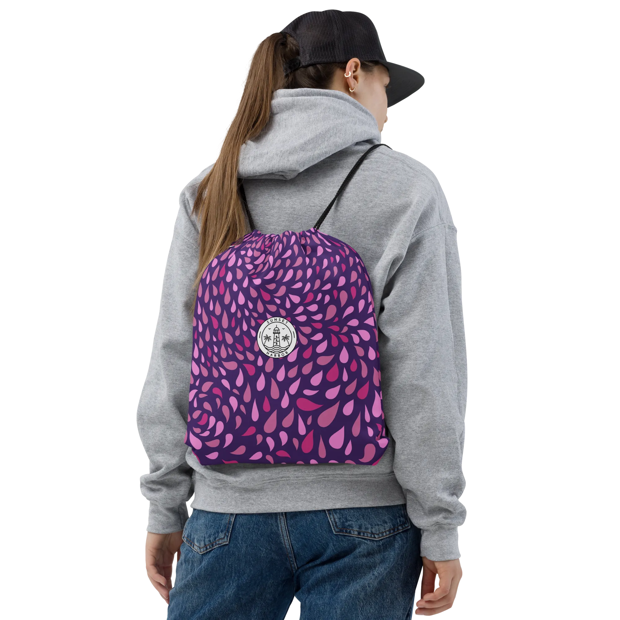Drawstring bag - Twilight Drops