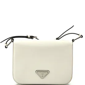 Full Flap Shoulder Bag Brushed Leather