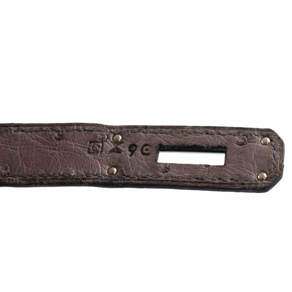 Hermès Birkin 30 Gris Tourterelle Ostrich Palladium Hardware