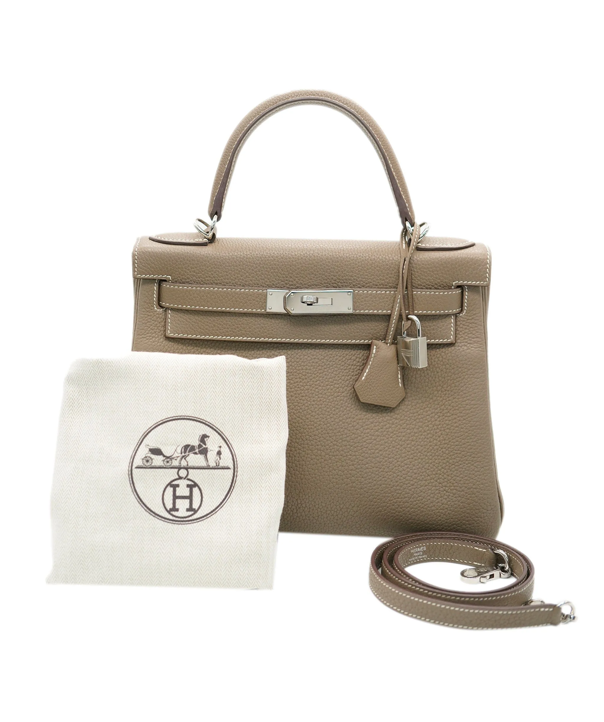Hermès Kelly 28 Etoupe Togo PHW DXBS0054
