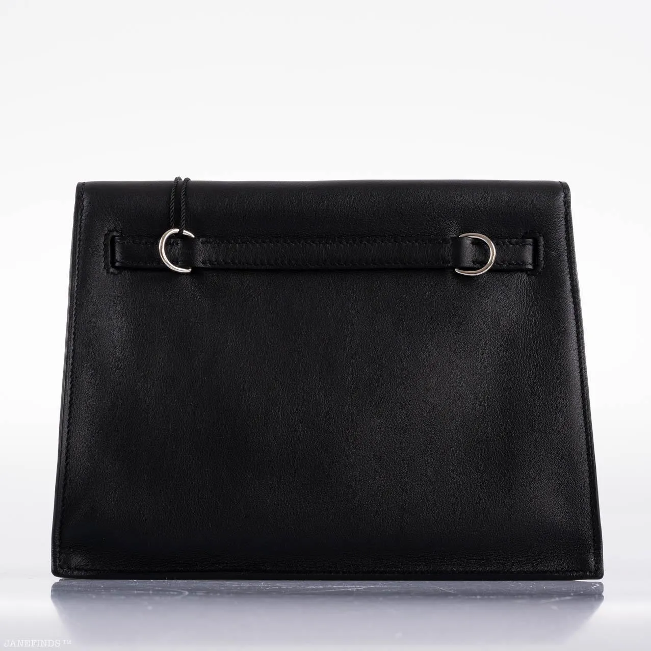 Hermès Kelly Danse II Black Swift with Palladium Hardware - 2020, Y