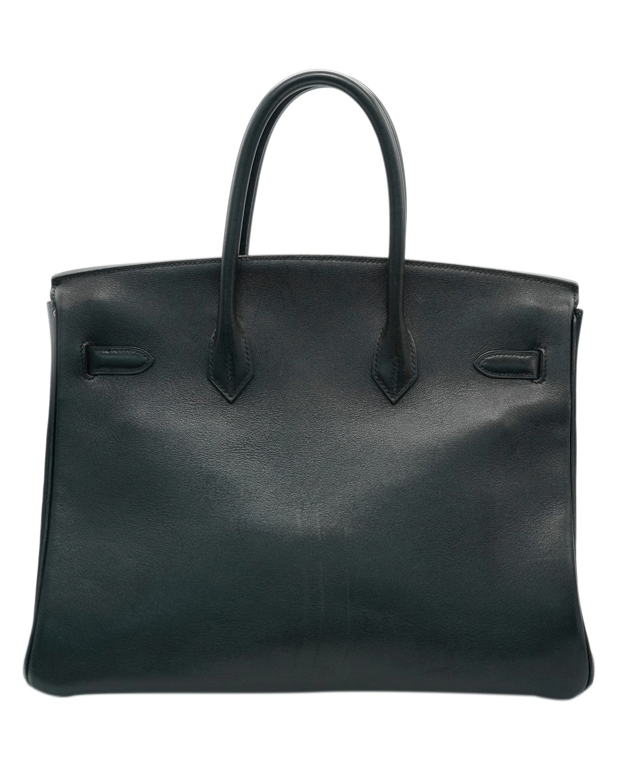 Hermès Vintage Birkin 35 Black Gulliver GHW #Y ASC4920