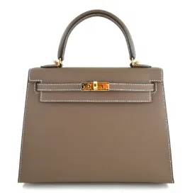 Kelly 25cm Etoupe Epsom GHW