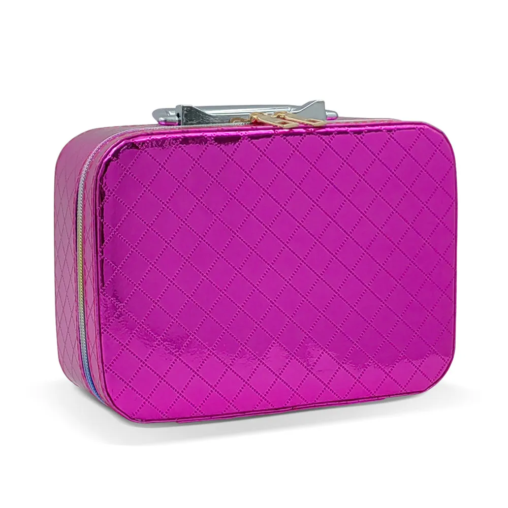 Makeup Box with Metallic Diamond Appearance