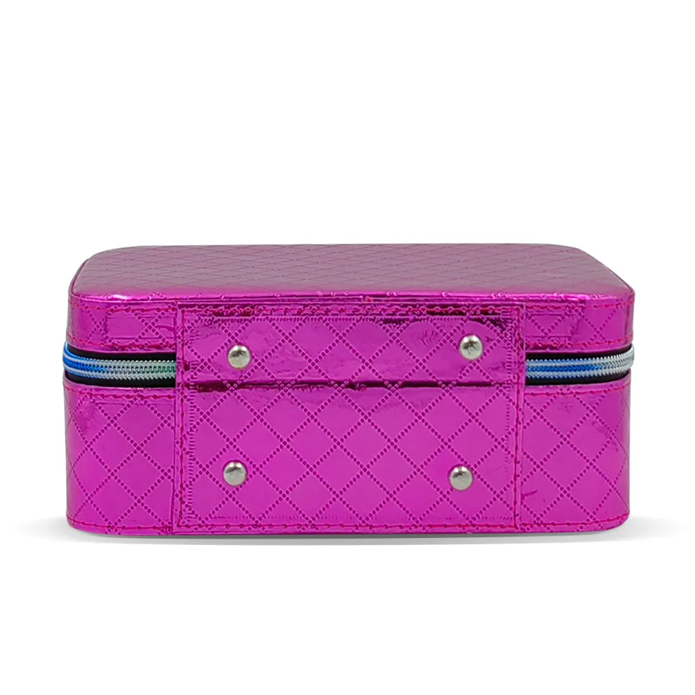 Makeup Box with Metallic Diamond Appearance