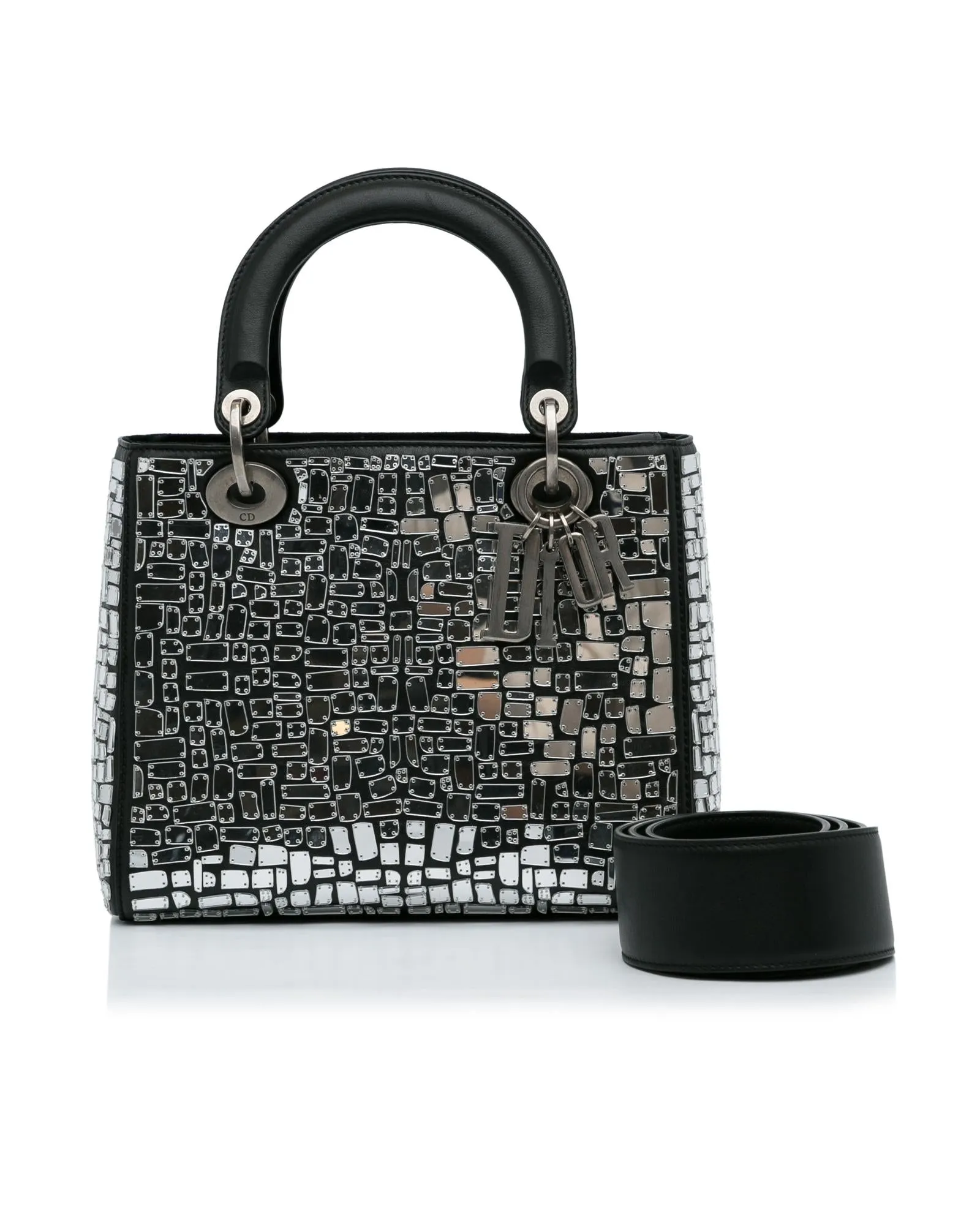 Mosaic Glass Leather Lady Dior Bag