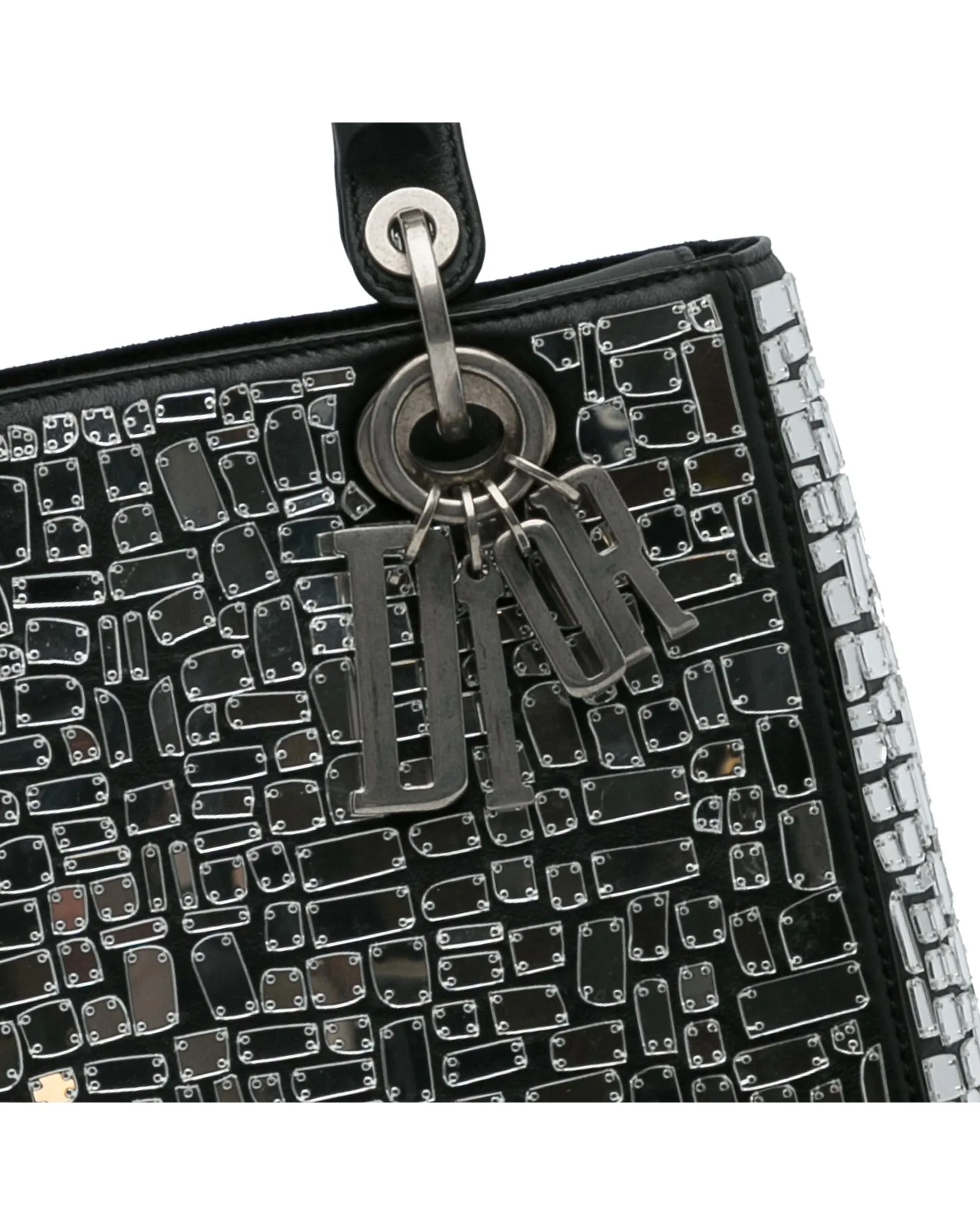 Mosaic Glass Leather Lady Dior Bag