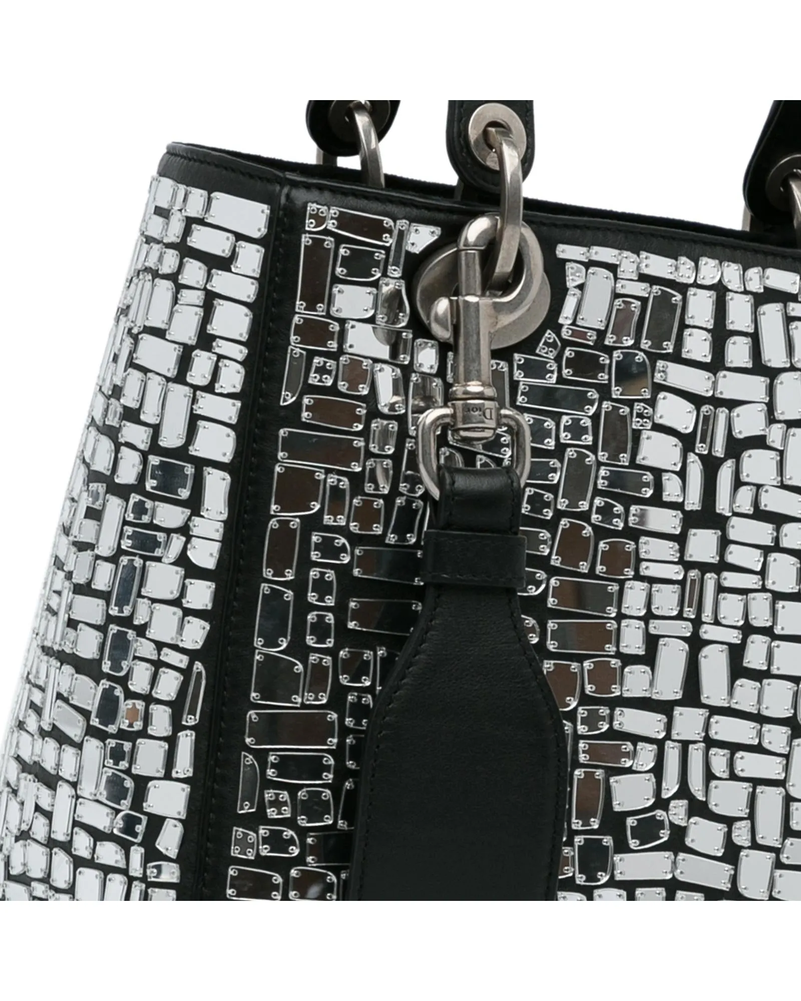 Mosaic Glass Leather Lady Dior Bag