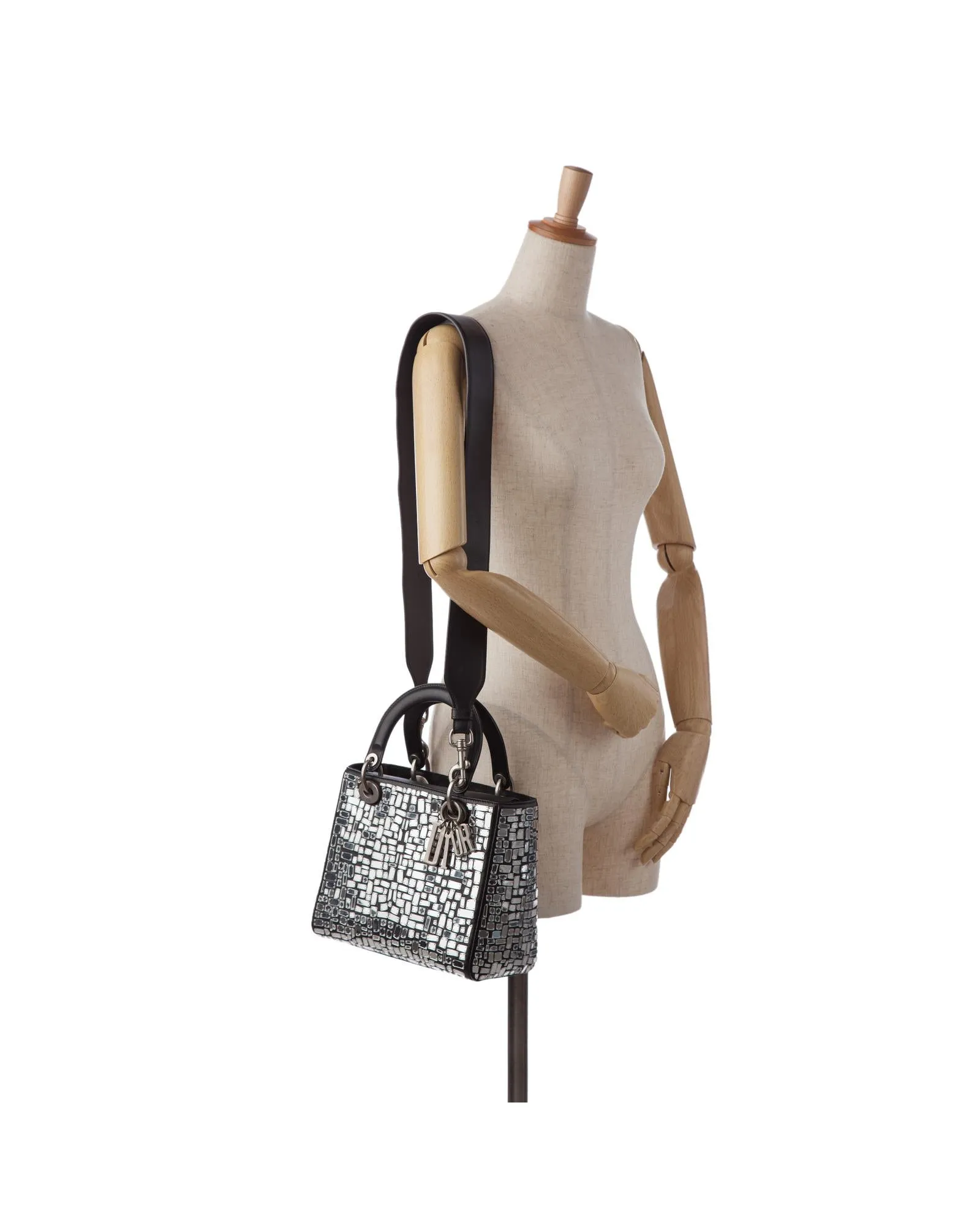 Mosaic Glass Leather Lady Dior Bag