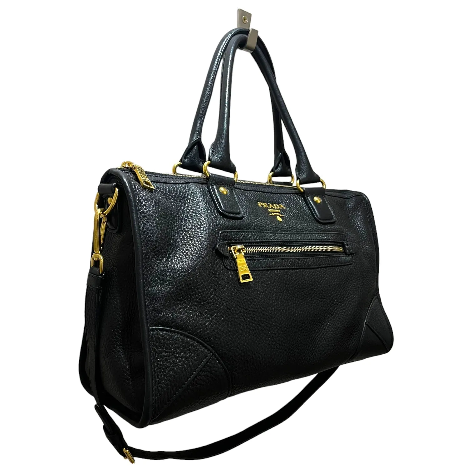 Prada Black Vitello Bag