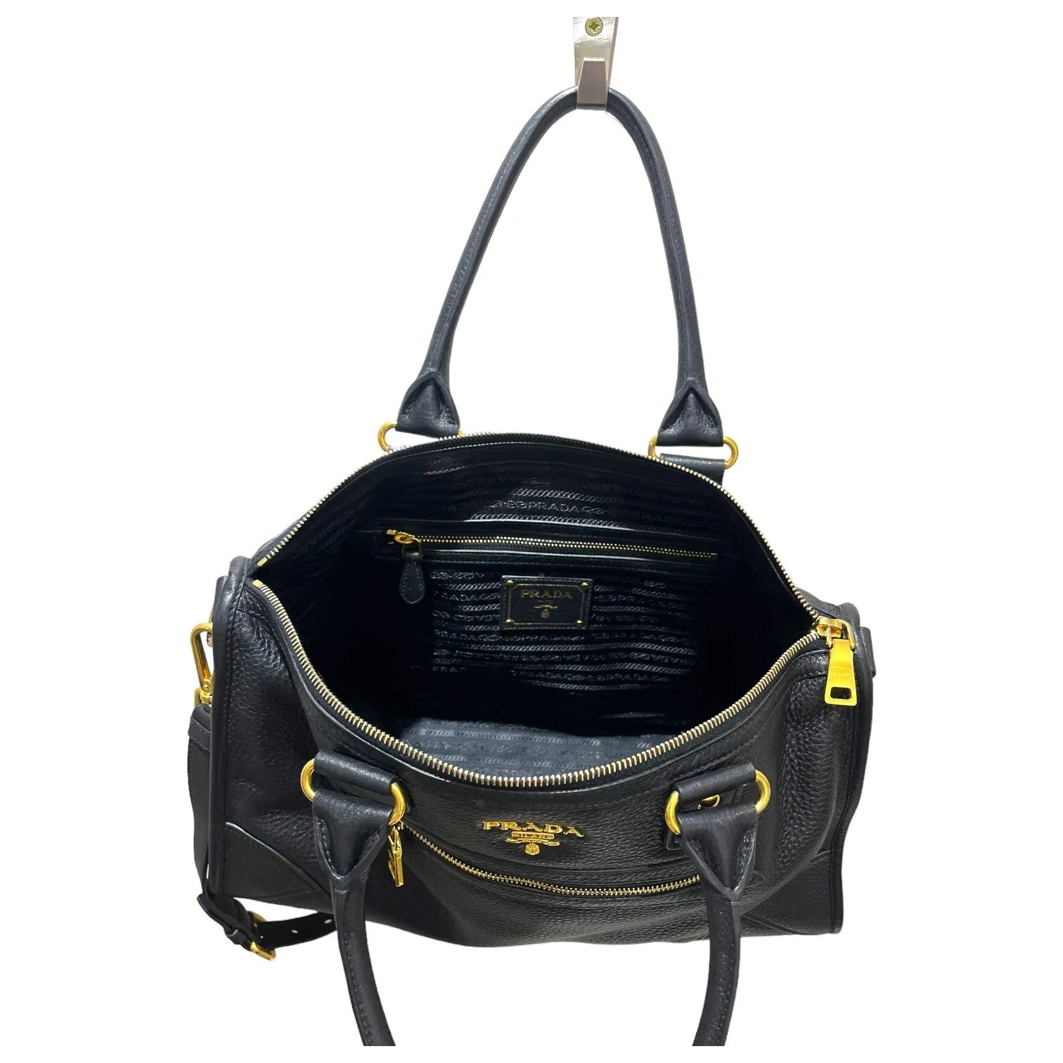 Prada Black Vitello Bag
