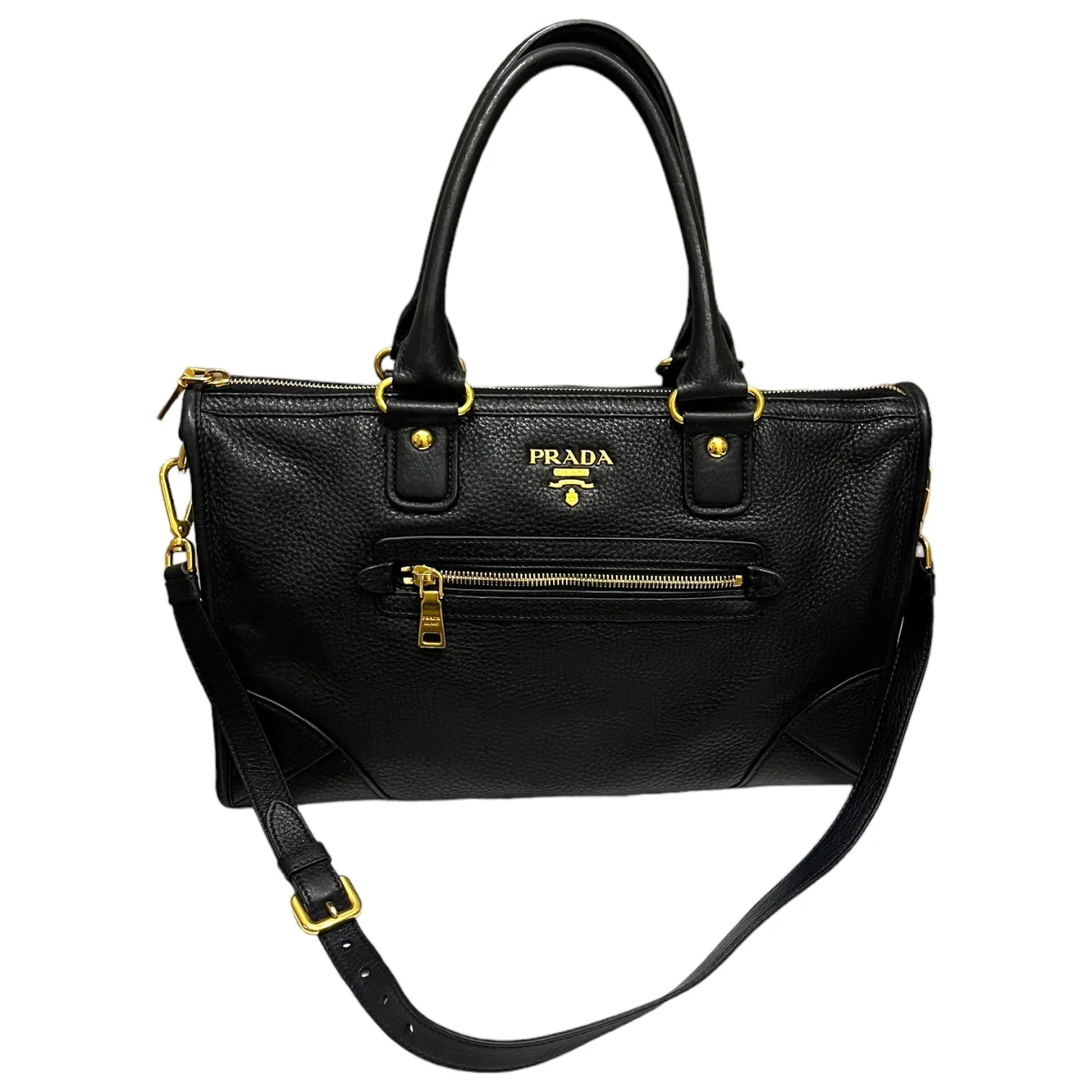 Prada Black Vitello Bag