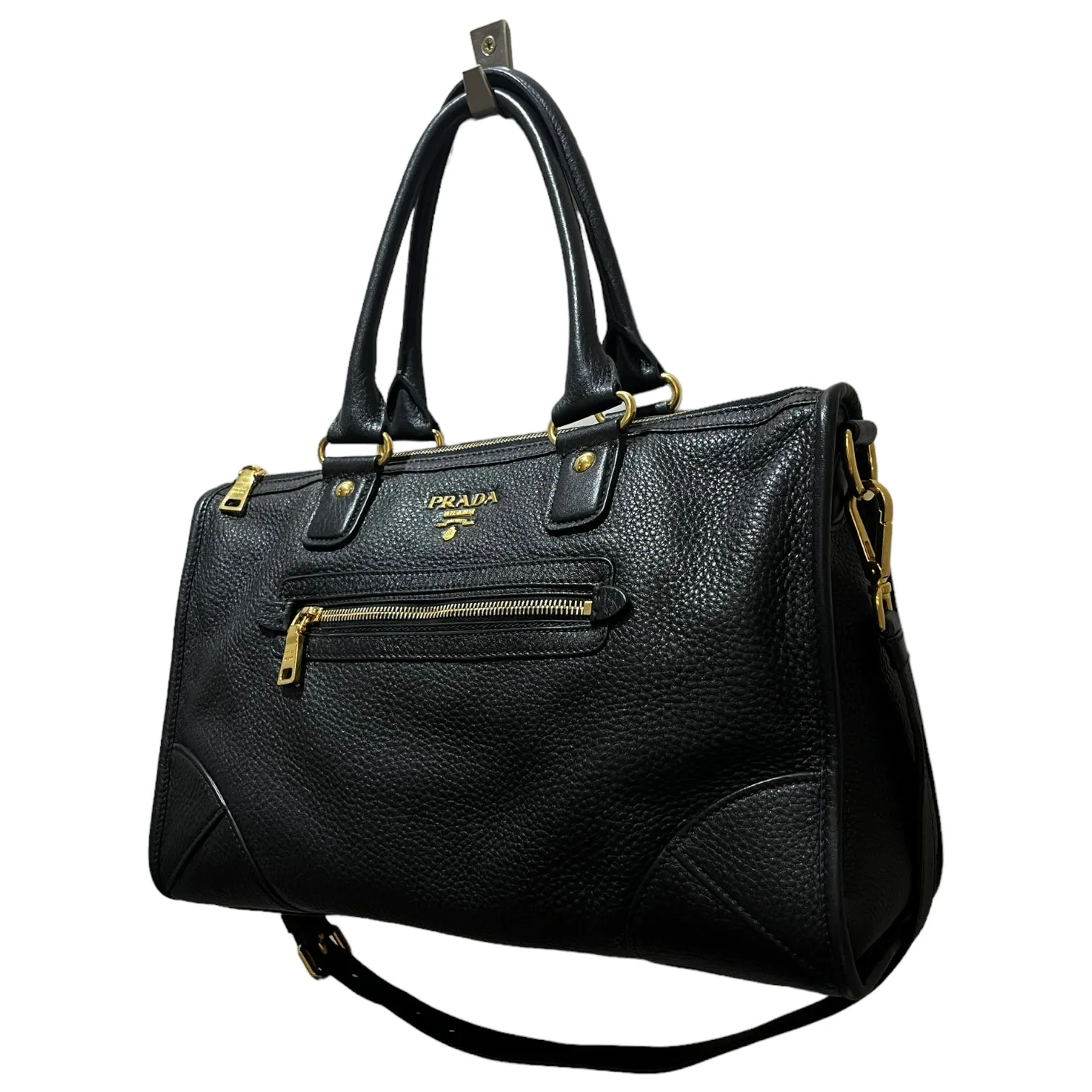 Prada Black Vitello Bag