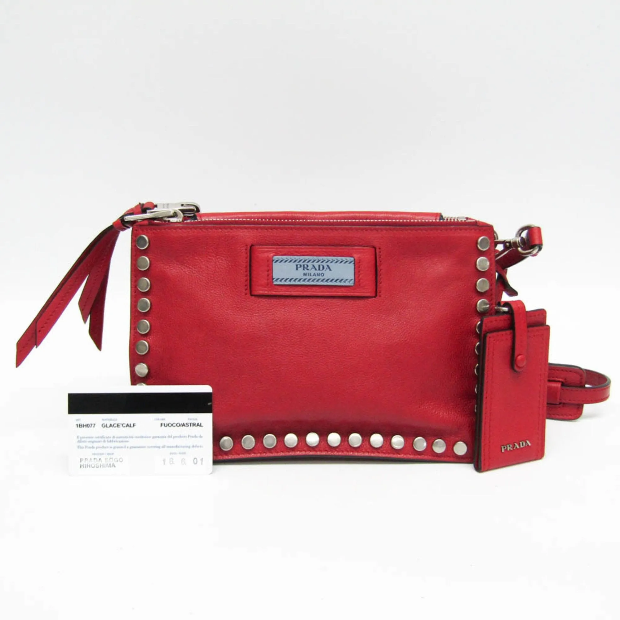 Prada Etiquette  Leather Shoulder Bag ()