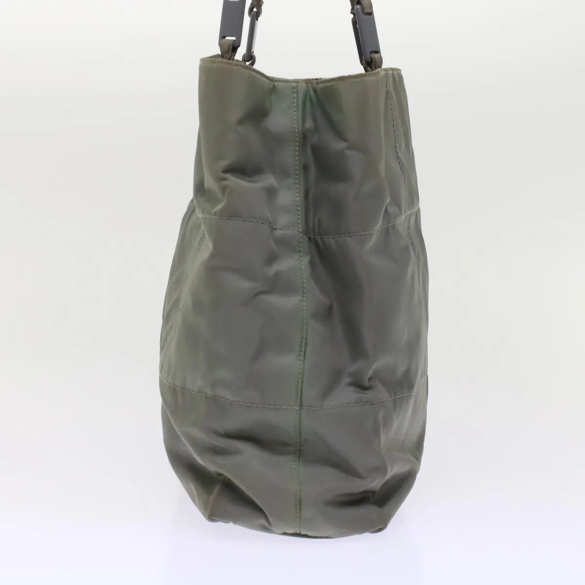 PRADA Quilted Shoulder Bag Nylon Gray  ar9997