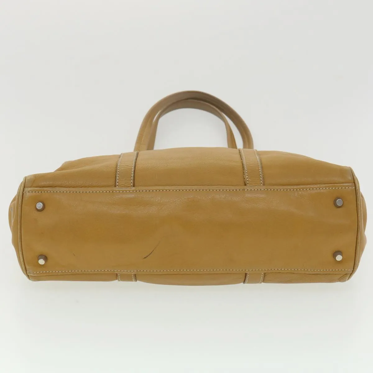 PRADA Shoulder Bag Leather Brown  am3914