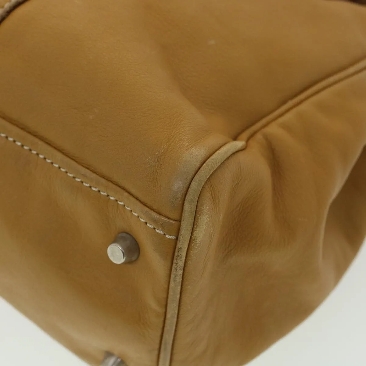 PRADA Shoulder Bag Leather Brown  am3914