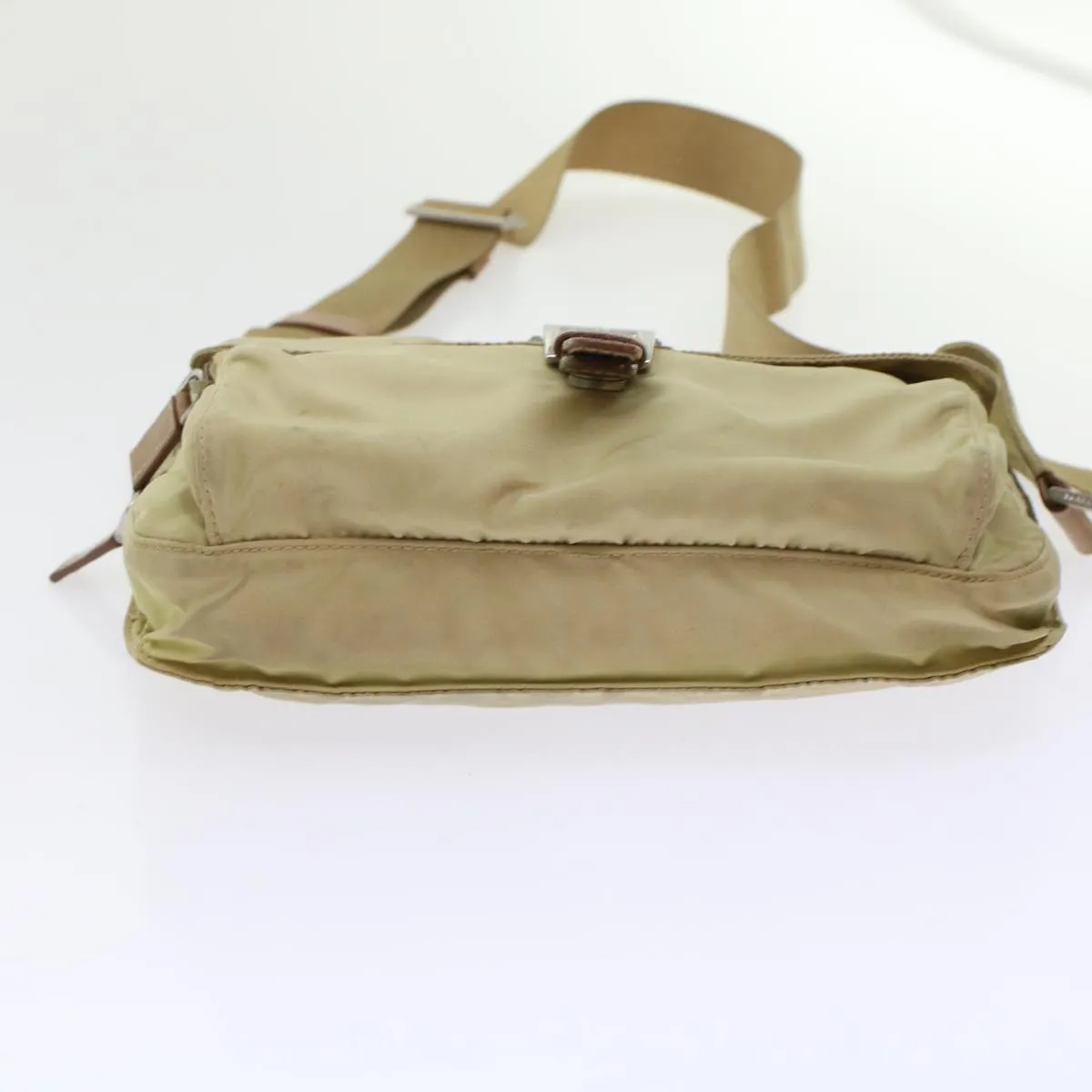 PRADA Shoulder Bag Nylon Beige  48760