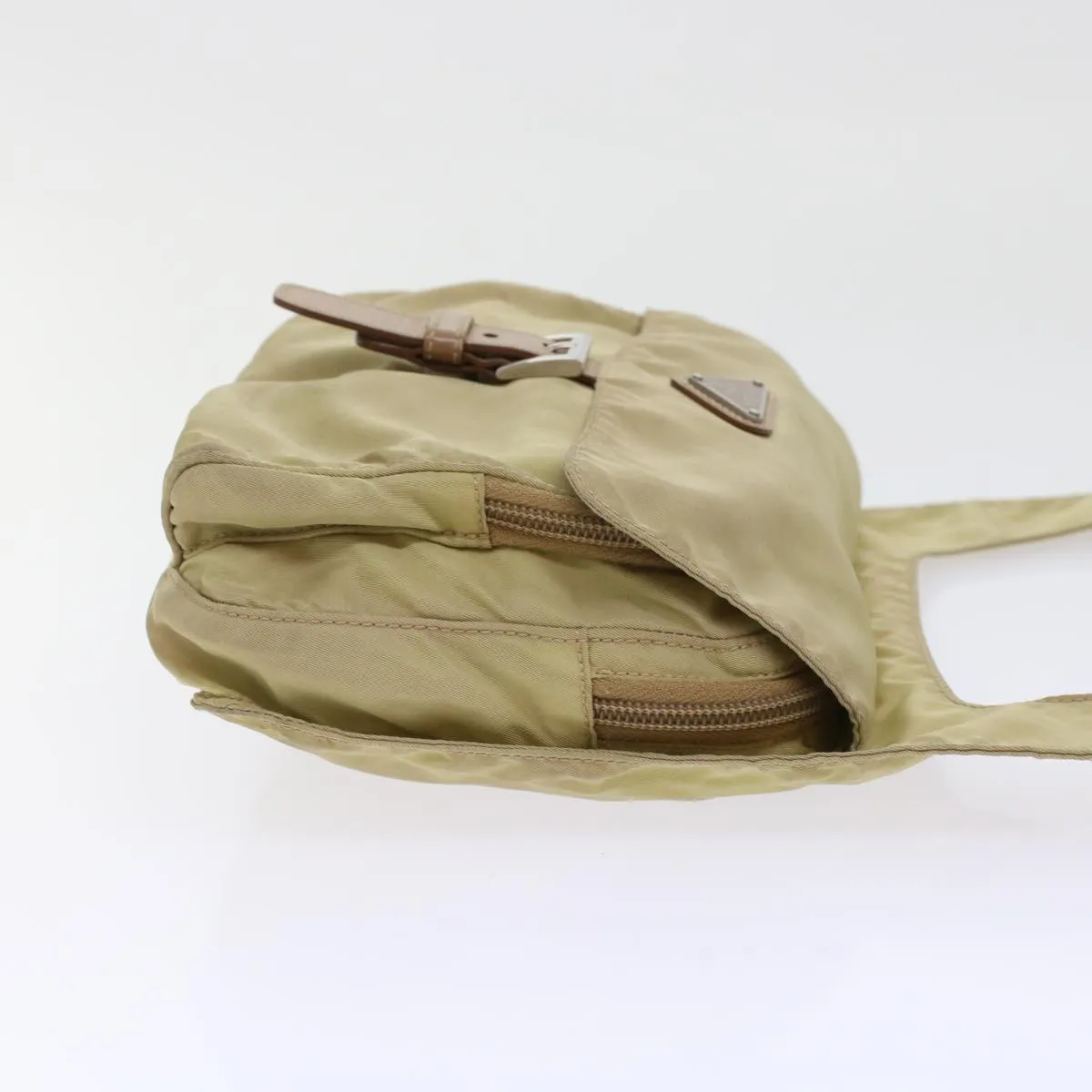 PRADA Shoulder Bag Nylon Beige  48760