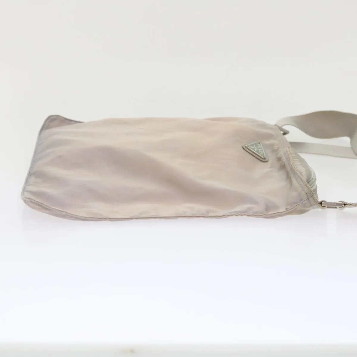 PRADA Shoulder Bag Nylon Gray  cl632