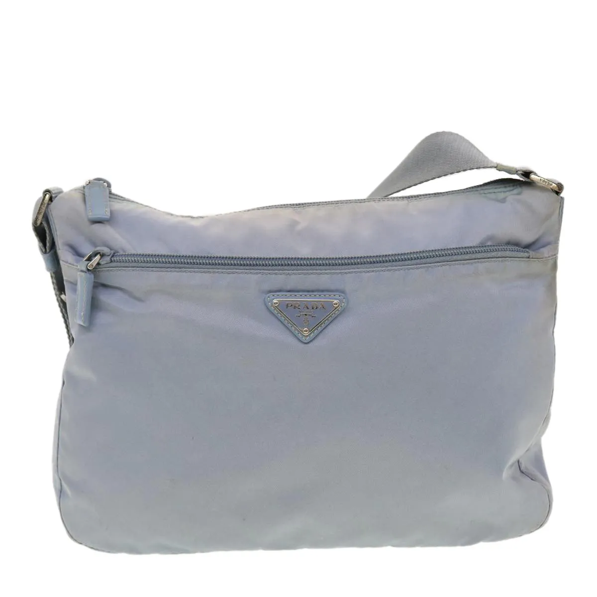 PRADA Shoulder Bag Nylon Light Blue  am4160
