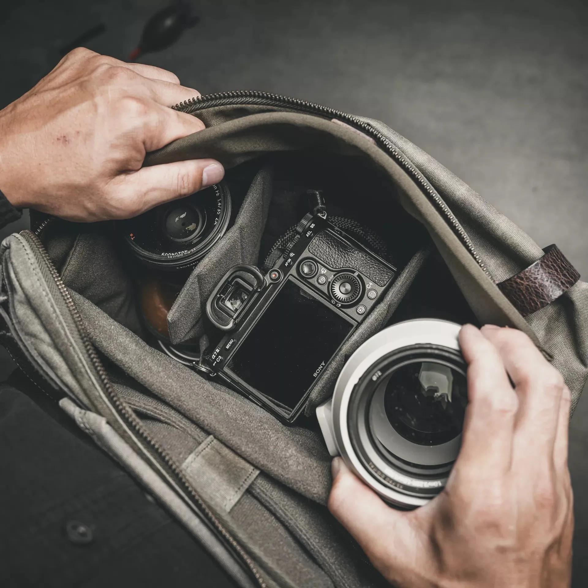 Quick-Draw Camera Insert (For Lightning Rider) | Olive Green