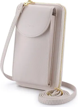 S-ZONE Small Crossbody Bags for Women Cell Phone Purse RFID Blocking Wallet Purses with Credit Card Slots