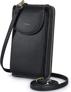 S-ZONE Small Crossbody Bags for Women Cell Phone Purse RFID Blocking Wallet Purses with Credit Card Slots